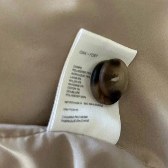 OAK + FORT Shacket Size Small Relaxed fit. Shirt silhouette. Fuzzy plaid fabric. - Picture 10 of 16